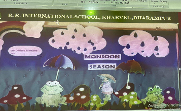 kindergarteners celebrated the rainy day with pure joy! 